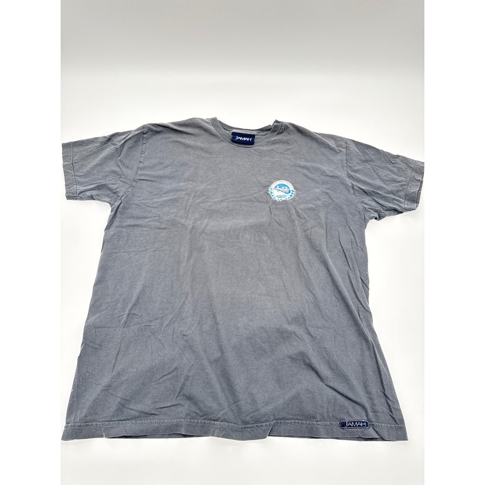 Vintage Jamah Rock-It Cargo Air Land Sea T-Shirt Mens XL Gray Made in USA Cotton